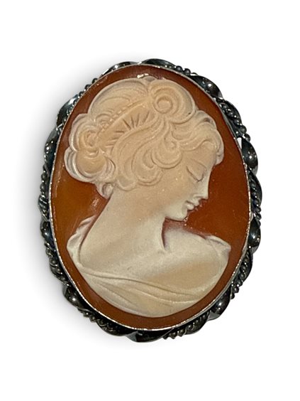 Spilla Mandile 1922 Donna Cammei  in Argento Conchiglia 2MSPCM35.12.26 - 2MSPCM35.12.26
